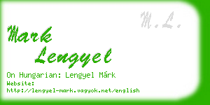 mark lengyel business card